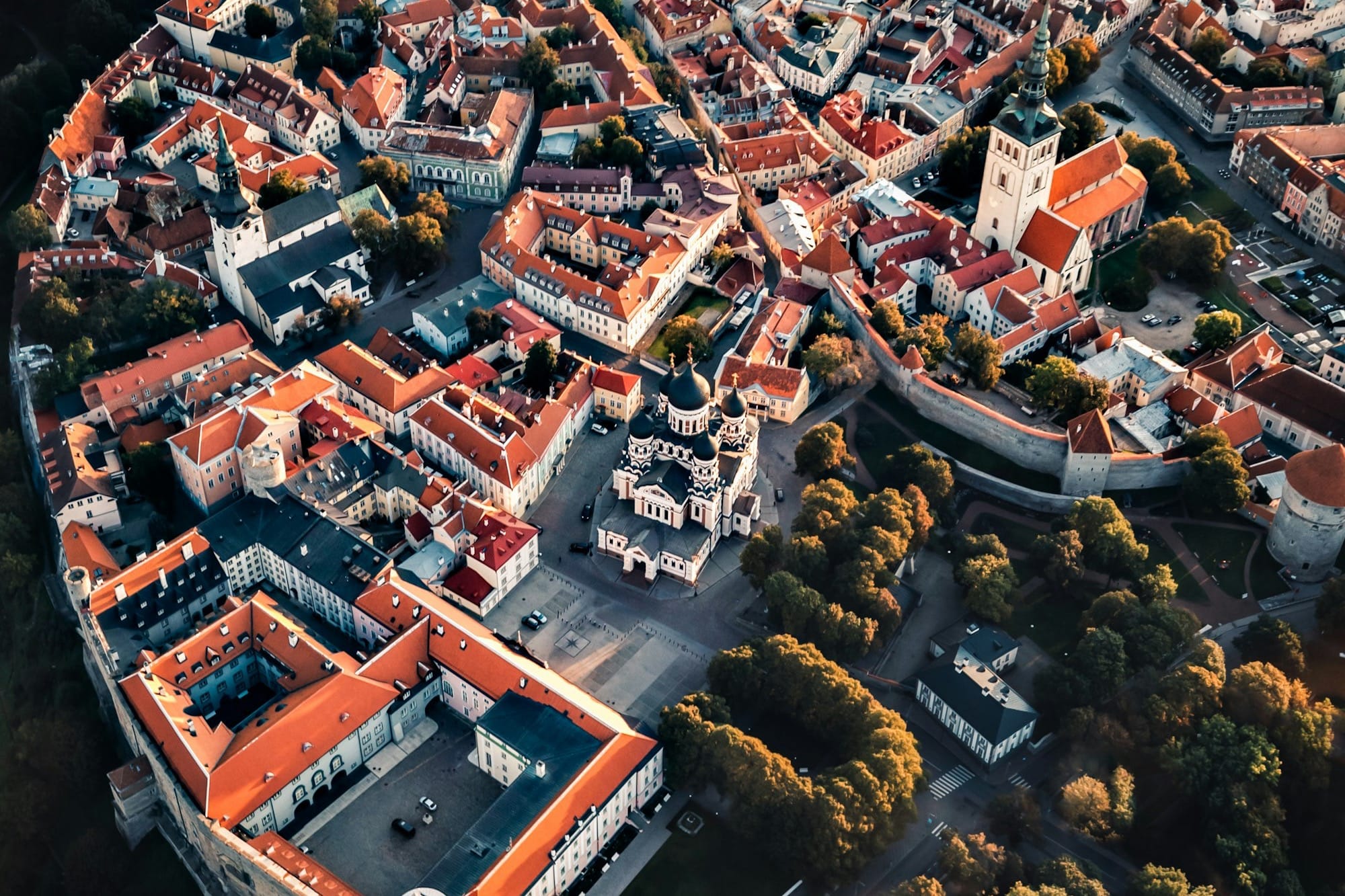 Aerial view of Tallinn, Estonia